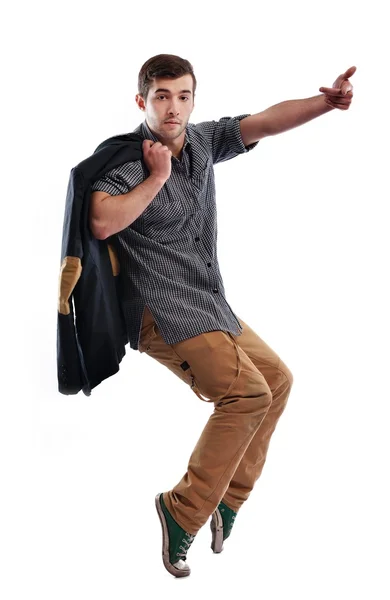 Young man dancing — Stock Photo, Image