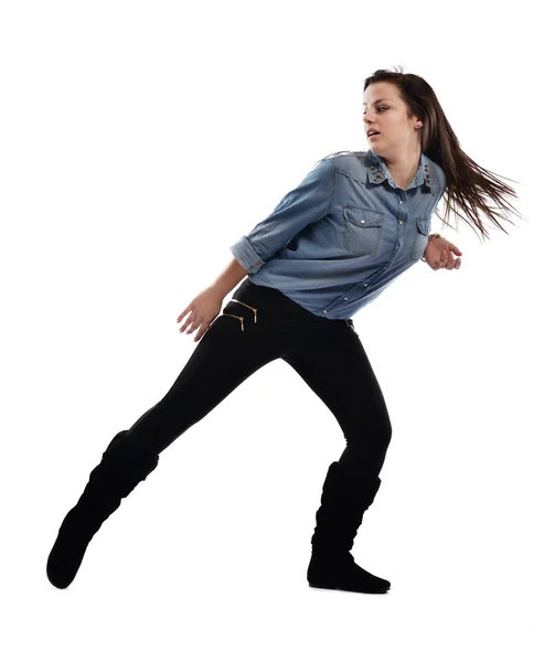 Young woman dancing — Stock Photo, Image