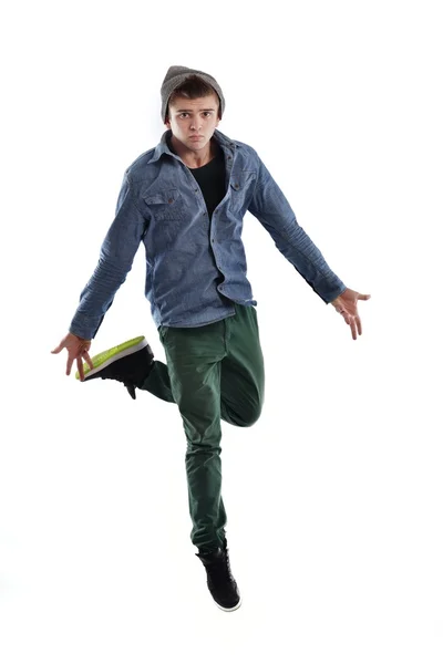 Joven hombre bailando — Foto de Stock