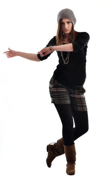 Young woman dancing — Stock Photo, Image