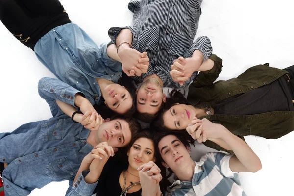 Έφηβοι ευτυχισμένη ομάδα — Φωτογραφία Αρχείου