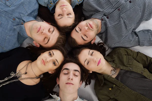 Happy teens group — Stock Photo, Image