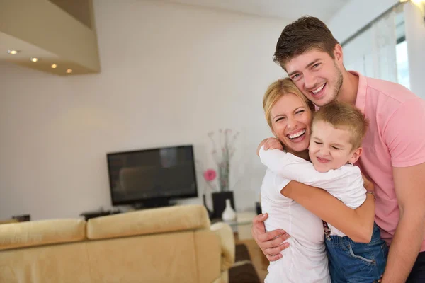 Happy young family with kid — Stock Photo, Image