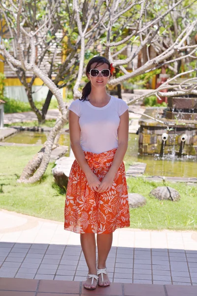 Mujer en balneario — Foto de Stock