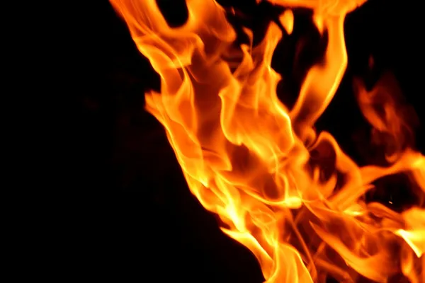 Beautiful stylish fire flames — Stock Photo, Image