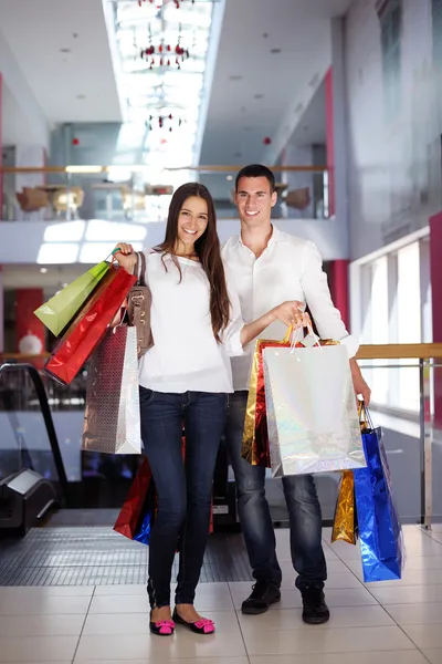 Casal Compras — Fotografia de Stock