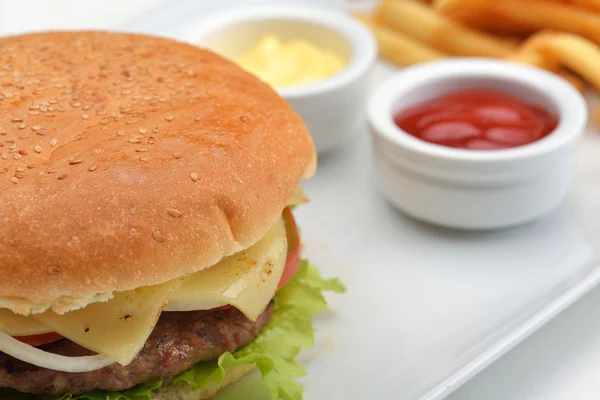 Hamburger — Fotografie, imagine de stoc