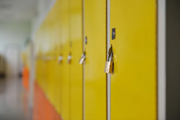 Student lockers Stock Image