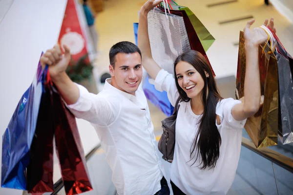 Casal Compras — Fotografia de Stock