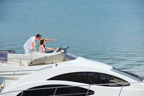 Couple Sur Yacht — Photo