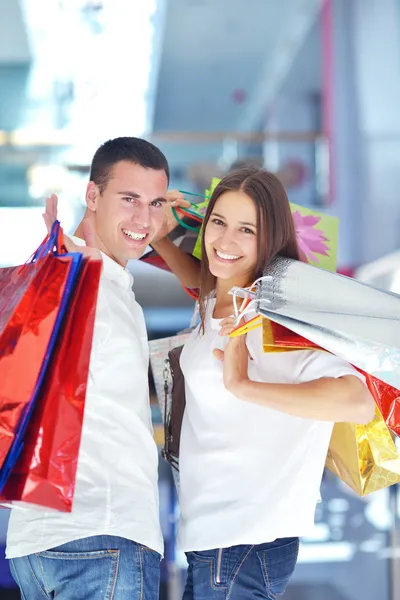 Casal Compras — Fotografia de Stock