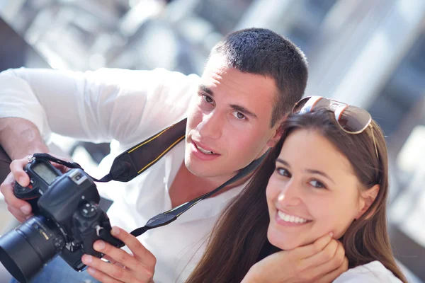 fotoğraf makinesinde Çift