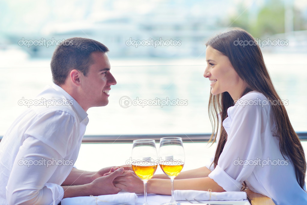 Couple having lunch