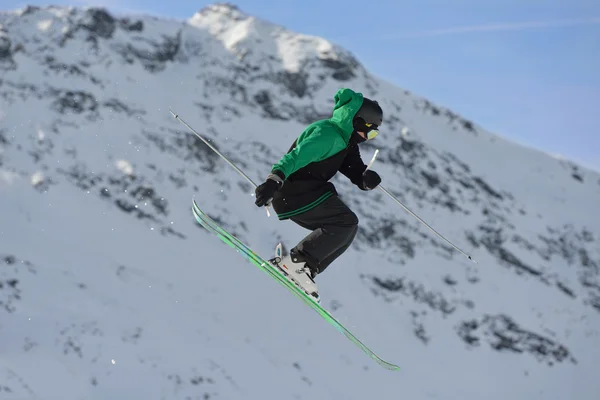 滑雪者 — 图库照片