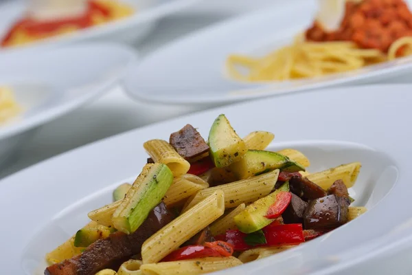 Pasta med grönsaker — Stockfoto