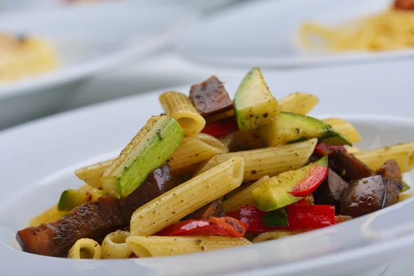 Pasta met groenten — Stockfoto