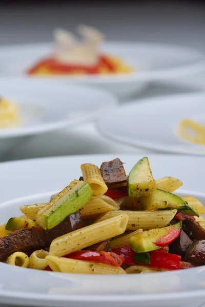 Pasta met groenten — Stockfoto