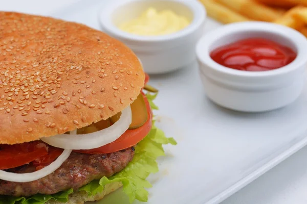 Menú de hamburguesas — Foto de Stock