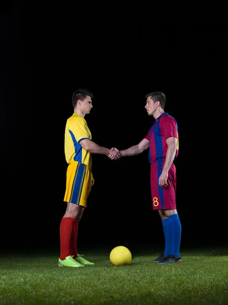 Jogadores de futebol — Fotografia de Stock