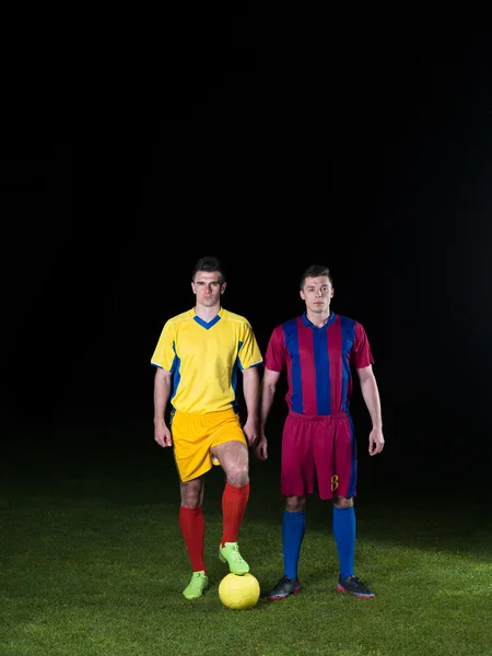 Jogadores de futebol — Fotografia de Stock