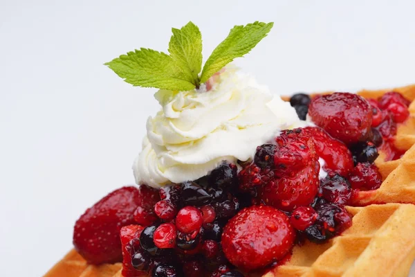 Fruit wafel — Stock Photo, Image