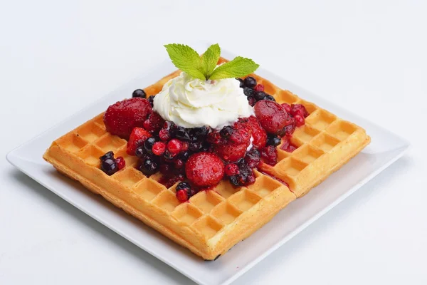 Fruit wafel — Stockfoto