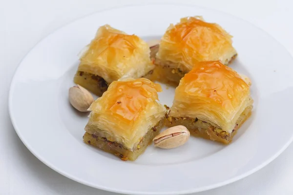 Tureckiej baklavy deser — Zdjęcie stockowe