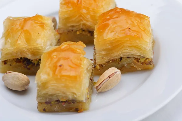 Tureckiej baklavy deser — Zdjęcie stockowe