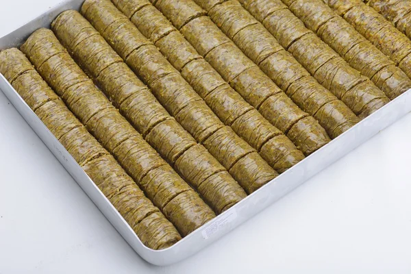 Geleneksel tatlı Türk baklavası — Stok fotoğraf