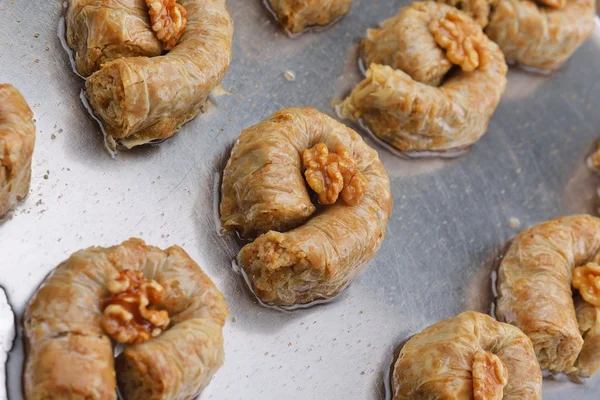 Traditionell dessert turkisk baklava — Stockfoto