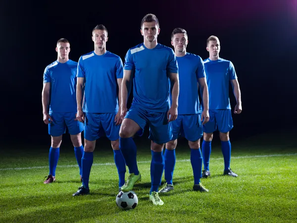 Jogadores de futebol equipe — Fotografia de Stock