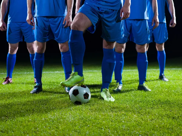 Gracze w piłce nożnej — Zdjęcie stockowe