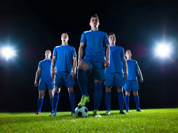 Jogadores de futebol equipe — Fotografia de Stock