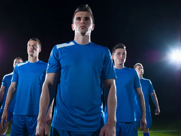 Jogadores de futebol equipe — Fotografia de Stock