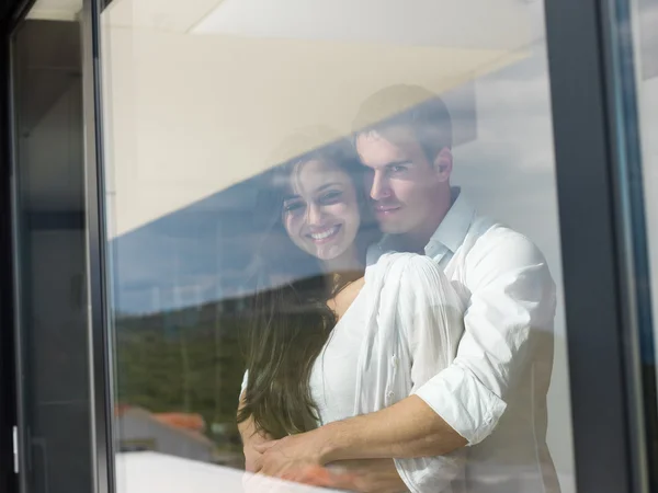 Casal em casa — Fotografia de Stock