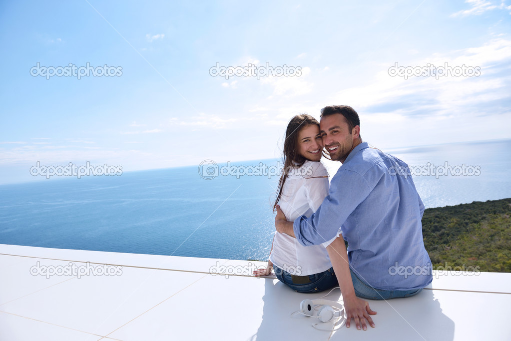 Couple at terrace