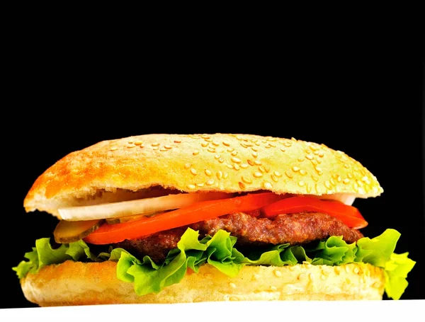 Hamburger aus nächster Nähe — Stockfoto