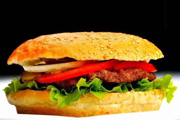 Hamburger close up — Stock Photo, Image