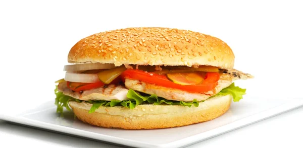 Hambúrguer fast food — Fotografia de Stock