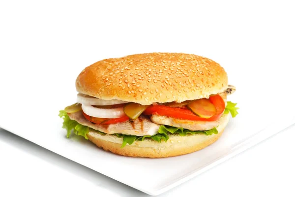 Hamburger fast food — Foto Stock