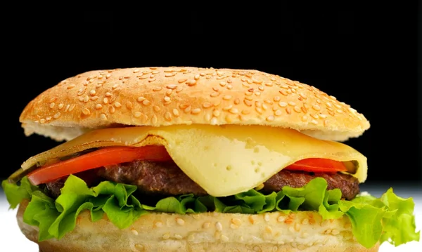 Hamburger aus nächster Nähe — Stockfoto