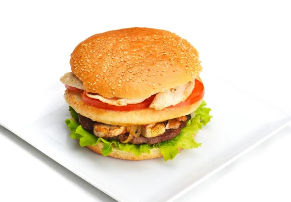 Hamburger voor fastfood — Stockfoto