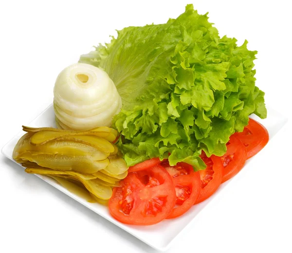Ensalada ecológica de verduras fresca — Foto de Stock