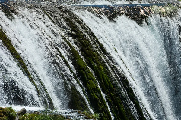 Magnificent Waterfall Called Strbacki Buk Beautifully Clean Drinking Una River — Stockfoto