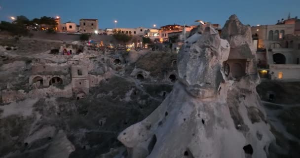 Terrace Roof Top Morning Sunrise Balloons Fly Cappadocia Goreme Turkey — Video
