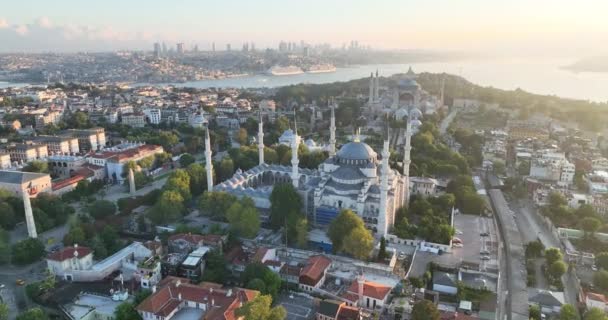 Istanbul Turkey Sultanahmet Area Blue Mosque Hagia Sophia Golden Horn — Video