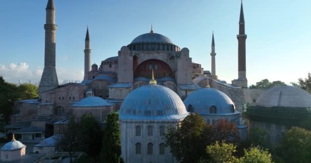 Стамбул Туреччина Територія Султанахмета Блакитною Мечеттю Софією Мостом Золотий Ріг — стокове відео