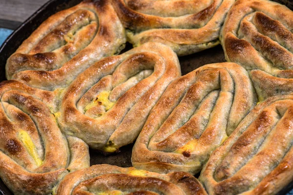 Eid Mubarak Traditionell Ramadan Iftar Middag Blandad Välsmakande Mat Autentiska — Stockfoto