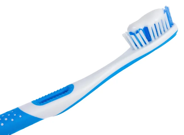 歯磨きで歯ブラシ — ストック写真