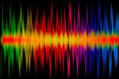 renkli müzik grafiği